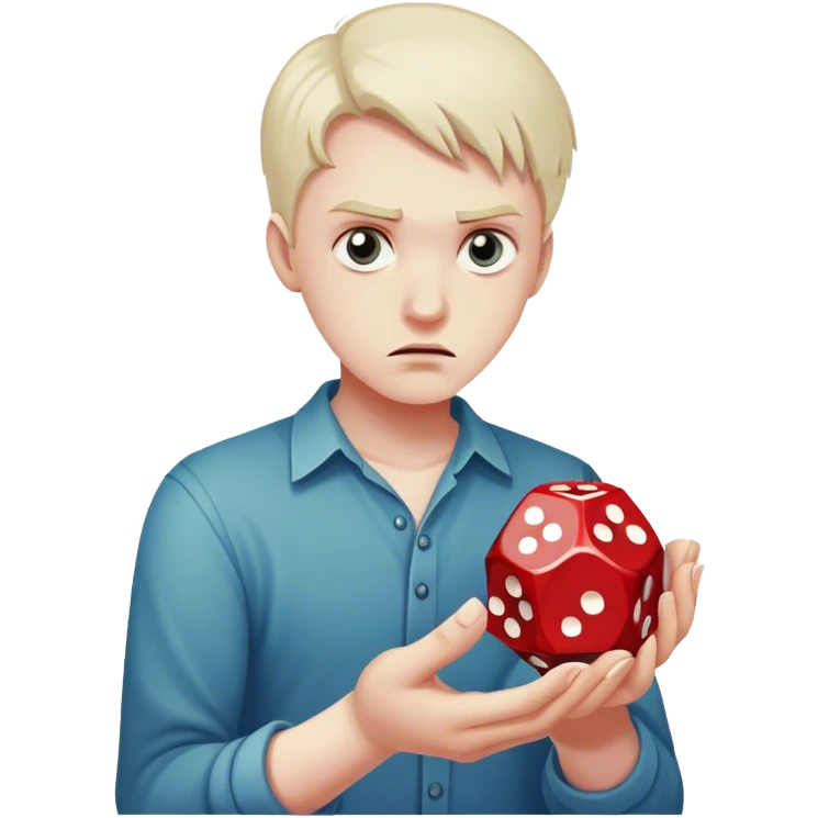 A die 6 sided as a risk the boardgame player who just got a horrible roll emoji