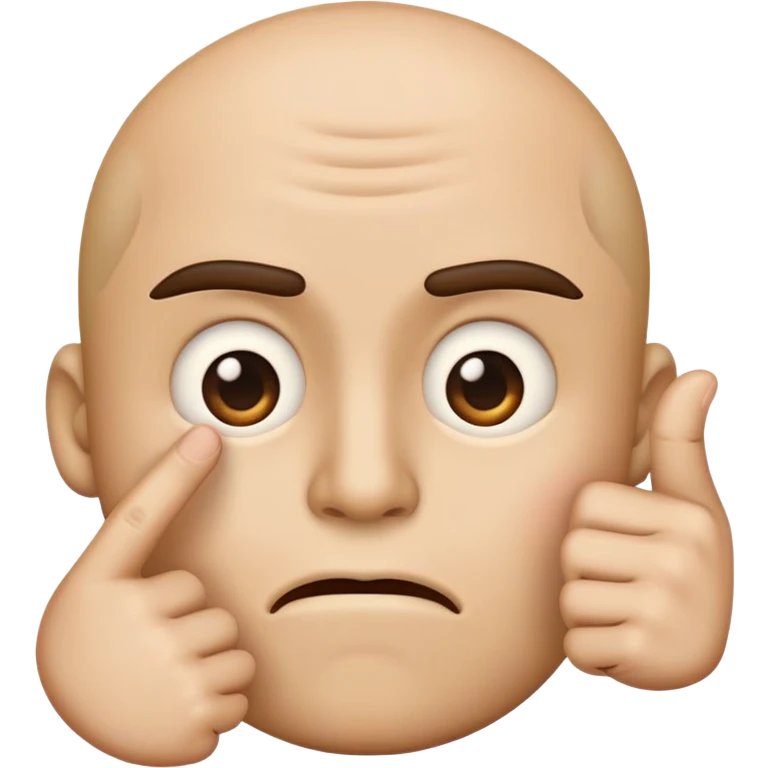 Emoji qui regarde mal avec un sourcil en l’air et l’index au coins de sa bouche et sa bouche dois être comme ça 🫦 emoji
