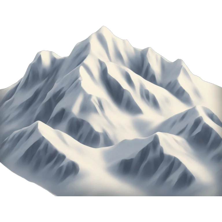 mountains covered in snow emoji
