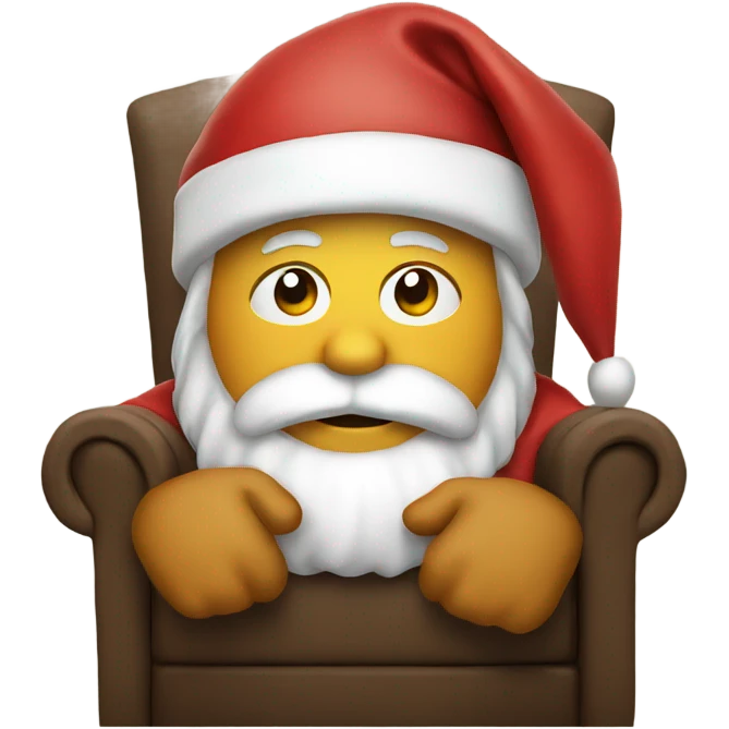 Santa watching over emoji