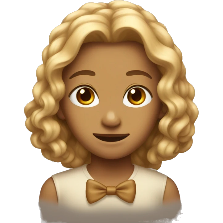Light brown bow emoji