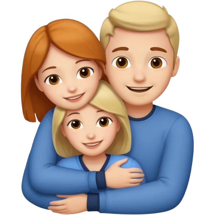 girl with normal girl size boobs hugging two guys emoji