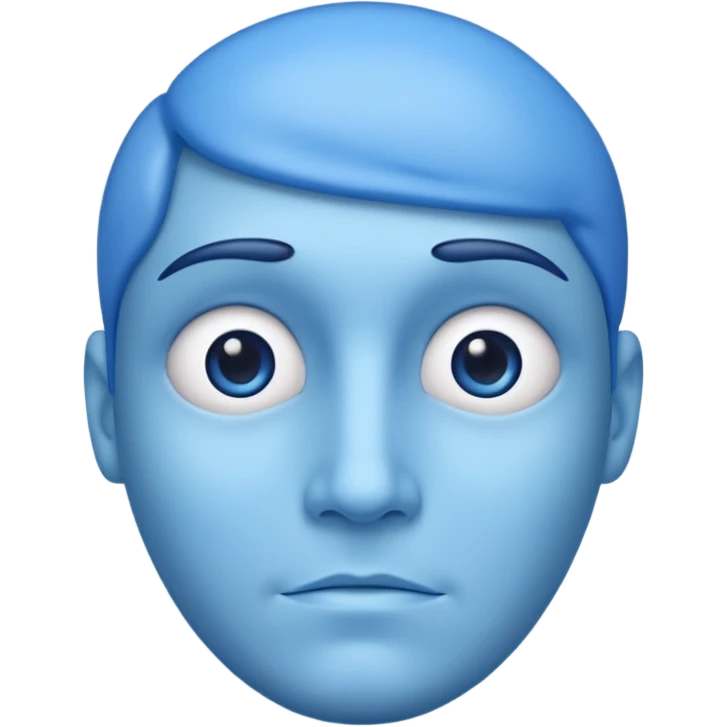 blue face  emoji