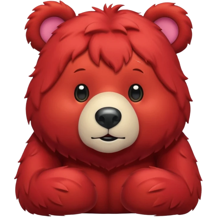red bear emoji
