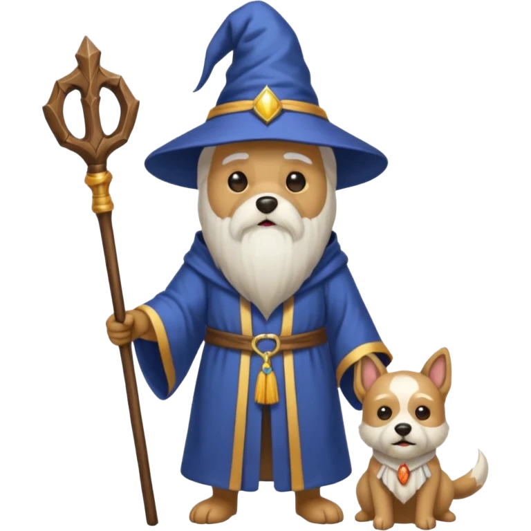 Dog wizard emoji