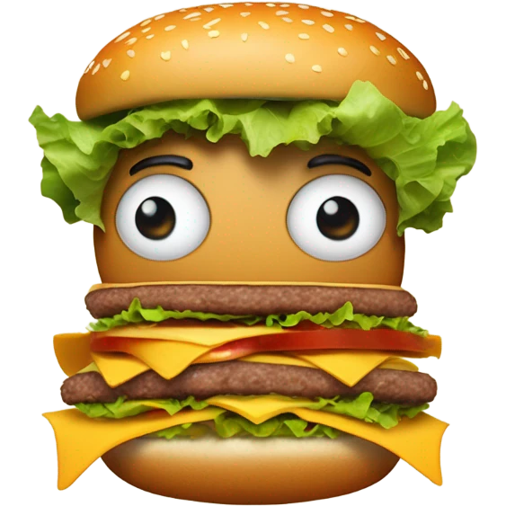 Burger man emoji