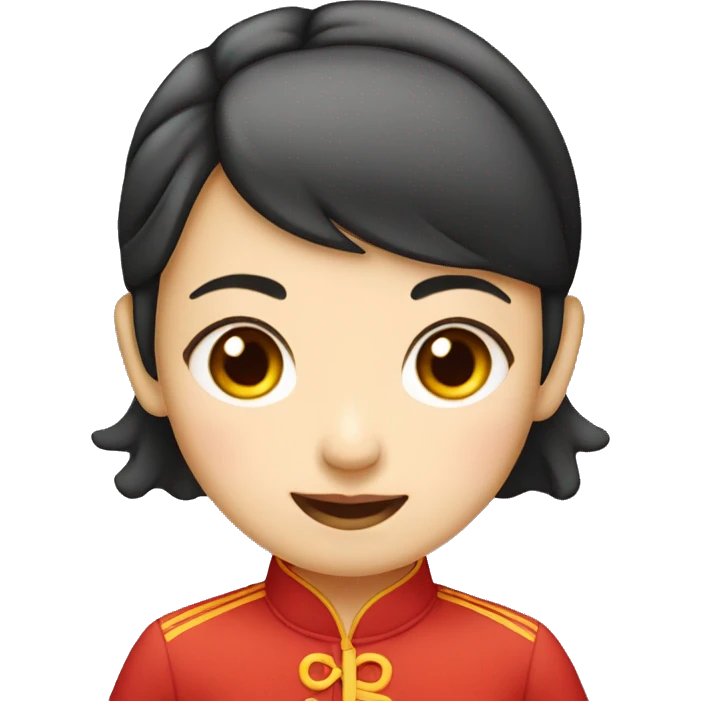 chinese girl from the mao ze dong area smili emoji