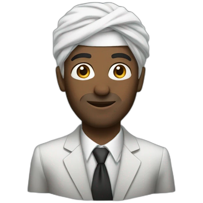 Mohammed Abdu wearing a suite emoji
