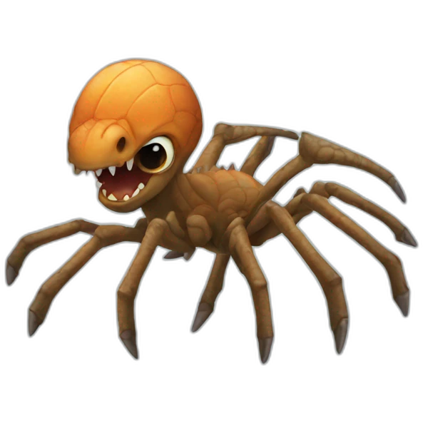 Dinosaur spider emoji