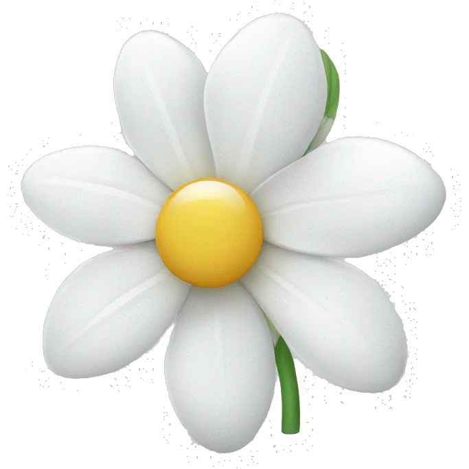 white flower  emoji