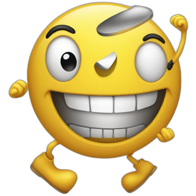 Smiley face with exciting dance emoji