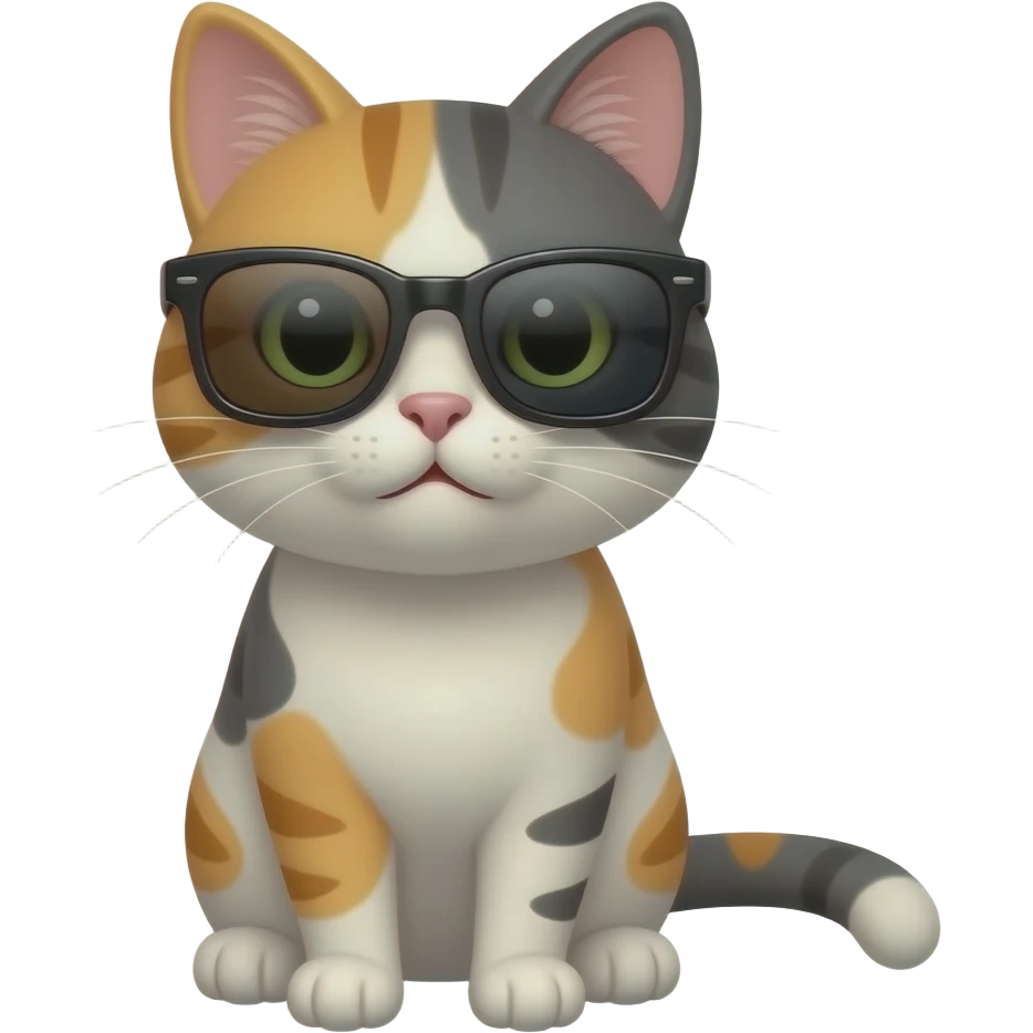 Cat wearing sunglasses emoji