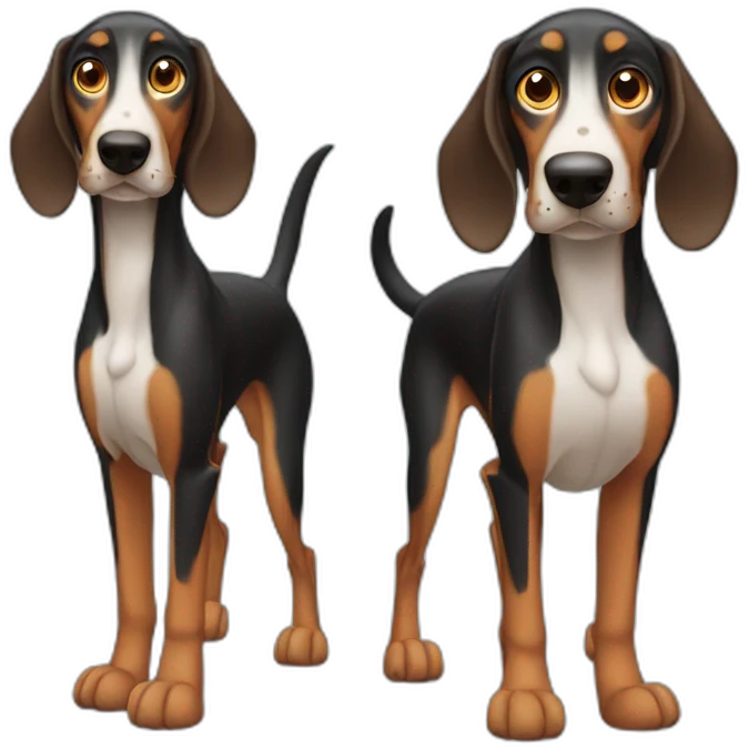 Coonhound emoji