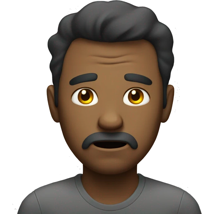 Frustrated man emoji