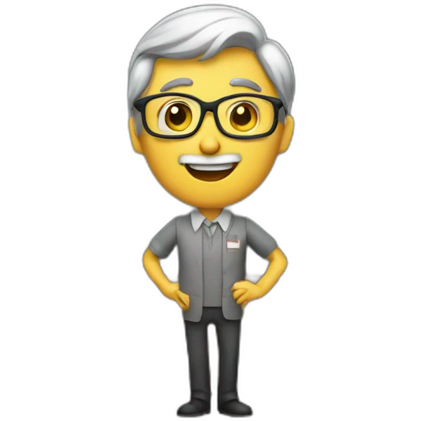 a teacher who goes "mmmmhhhhaaaa" emoji