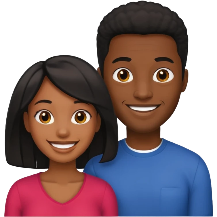 Black Wife and husband  emoji