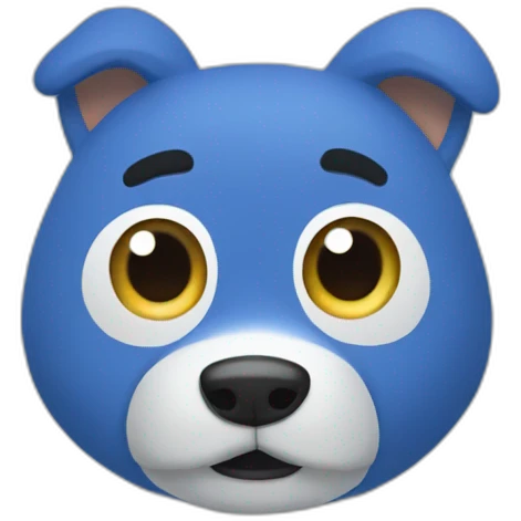 Bluey from the bluey show emoji
