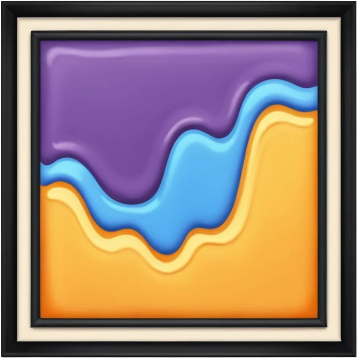 framed wall paint with border emoji