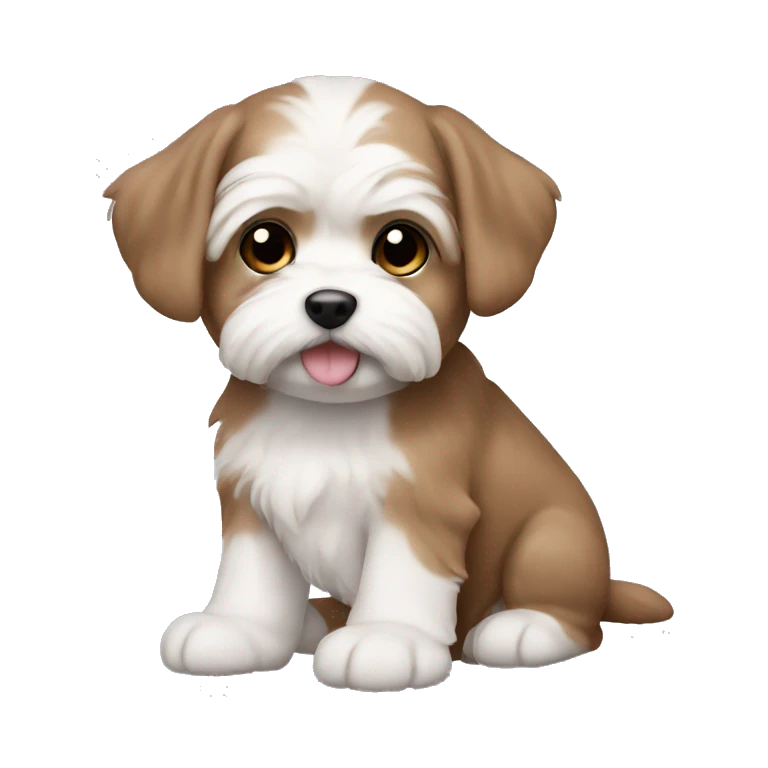 brown maltese puppy emoji