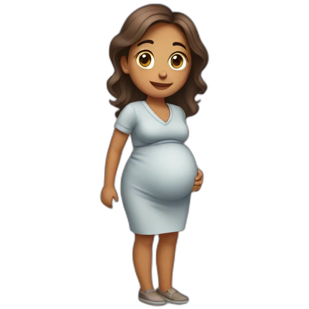 ոաիwaiting for maternity leave emoji