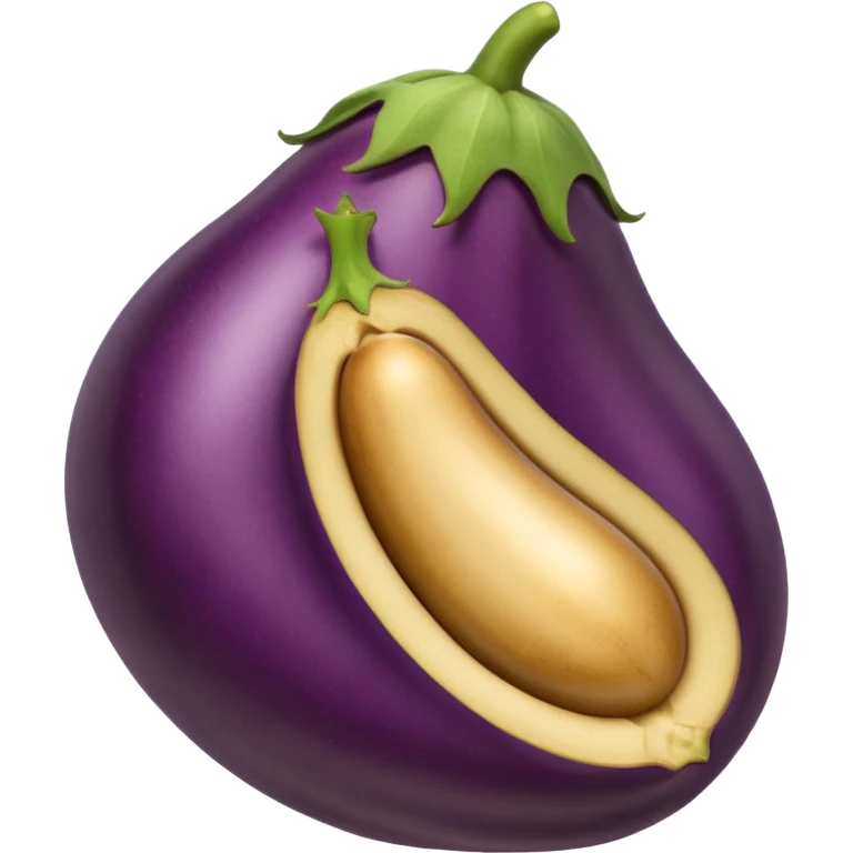 Ass with eggplant  emoji