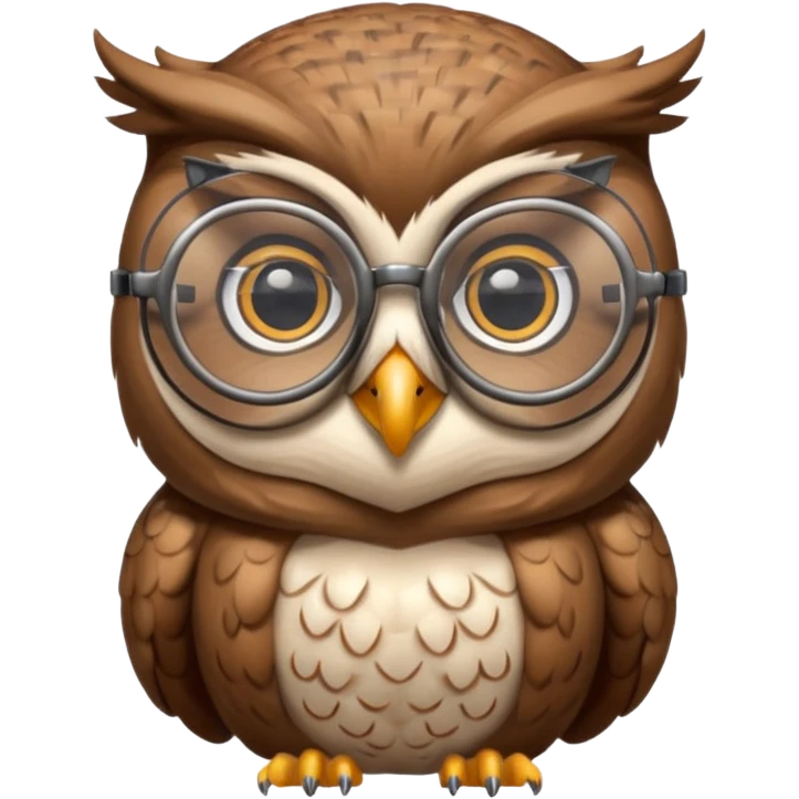 An owl teaching E=mc^2 emoji