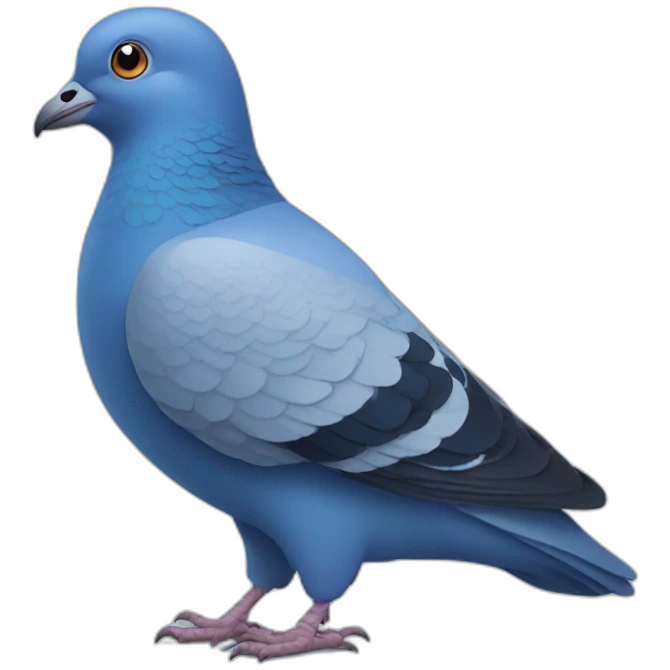 Blue pigeon  emoji