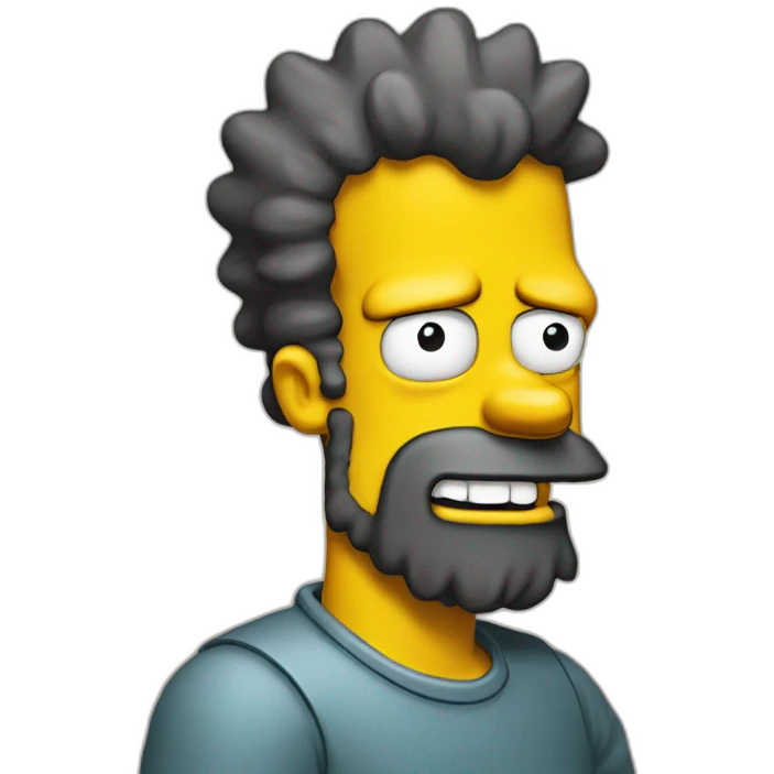 beard bart simpson emoji