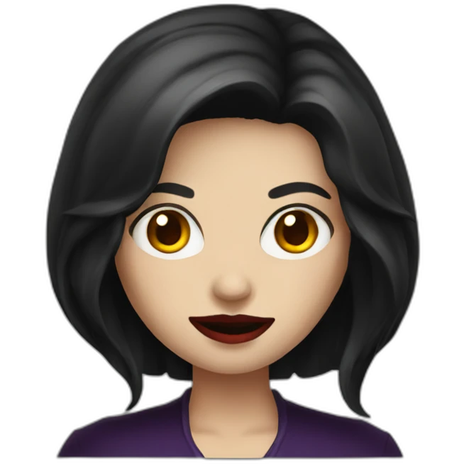 Female vampire brunette emoji