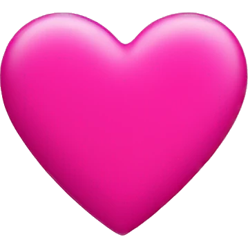 Hot pink heart emoji