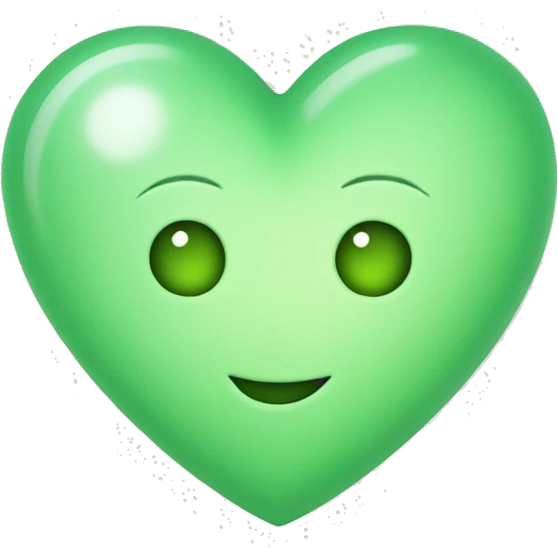light green heart emoji