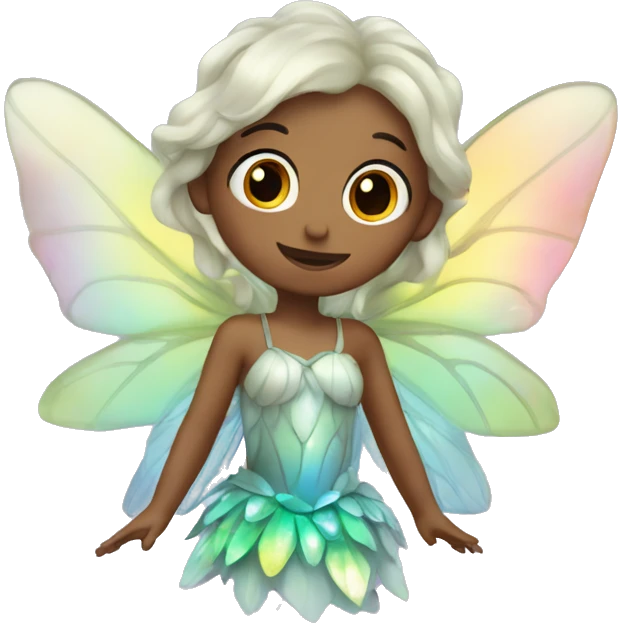 Iridescent fairy emoji