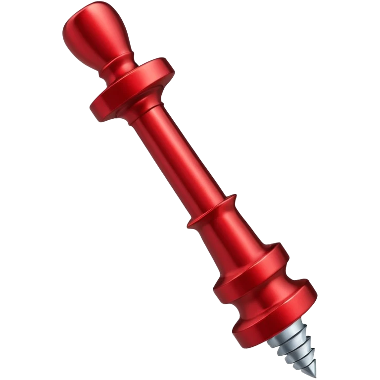 red corkscrew emoji