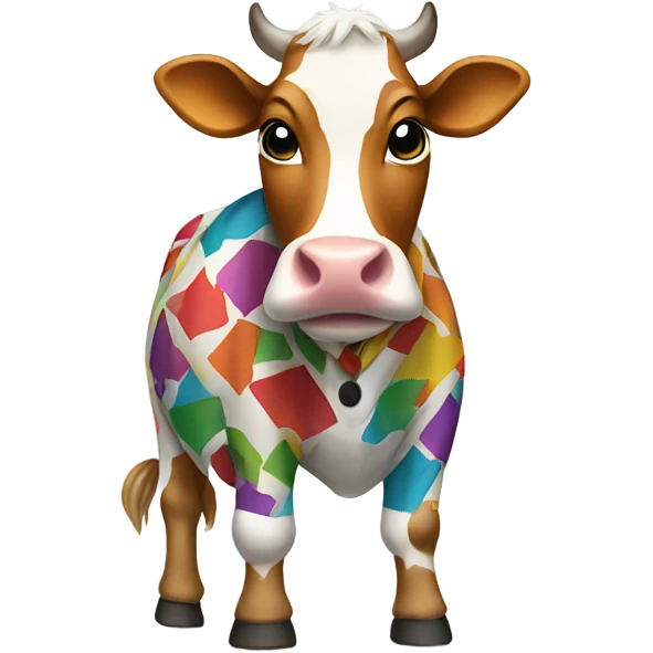 Cow in pants emoji