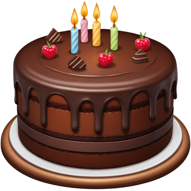 Chocolate cake emoji