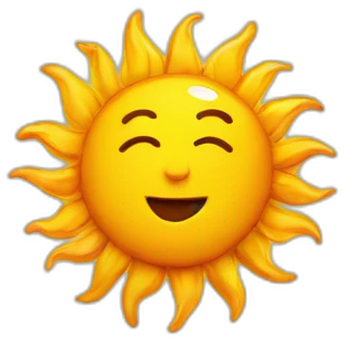 Sun coffee emoji