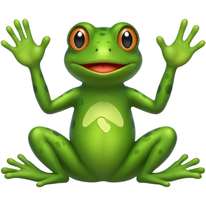 Pepe holding a give me feet sign emoji