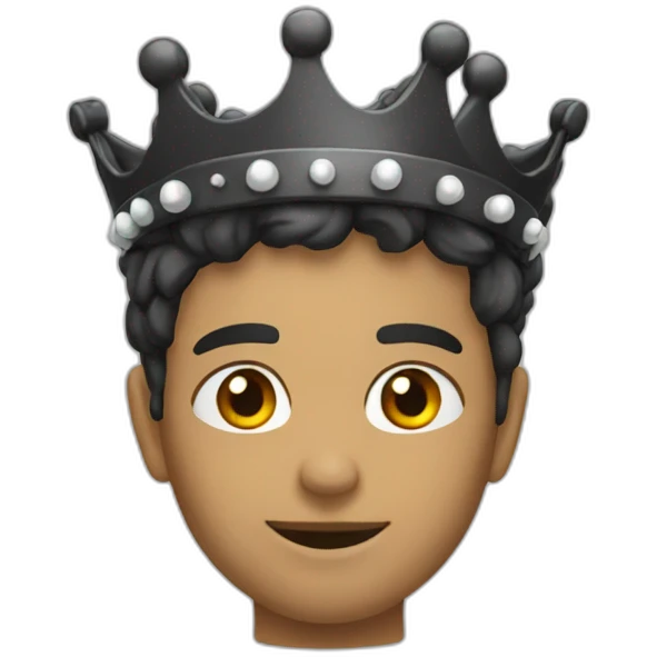 Couronne noir emoji