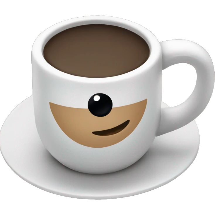 espresso cup with a rugby ball emoji