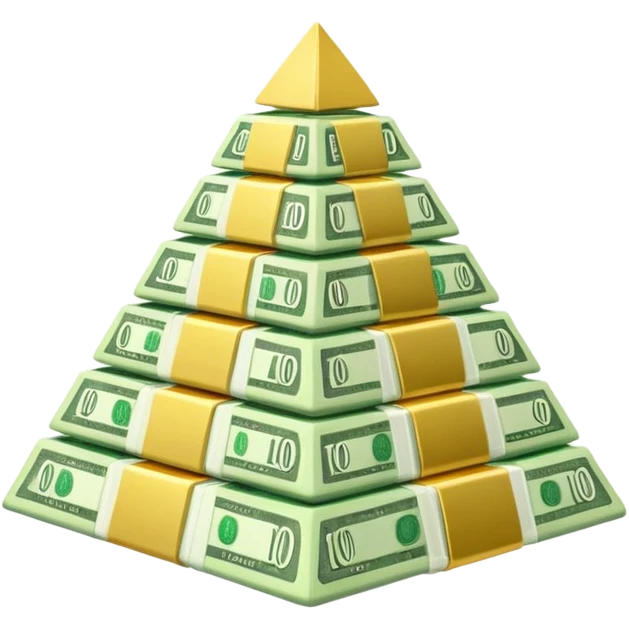 PIRAMID OF BANKNOTES emoji
