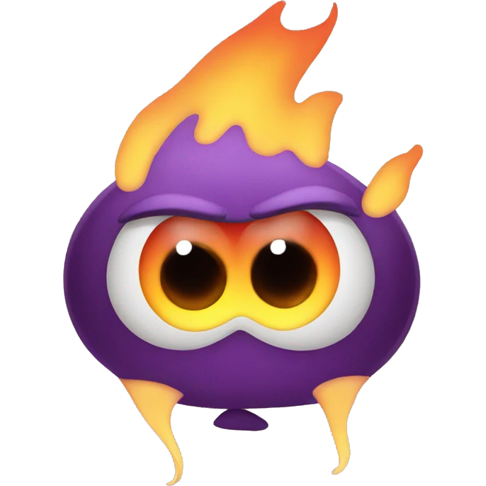 flames with big eyes emoji