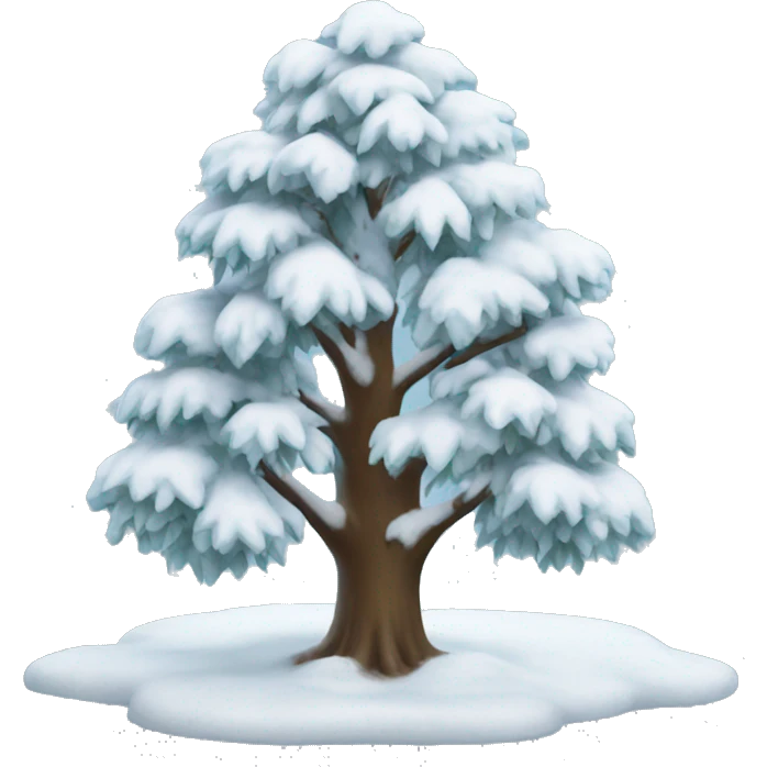 snow tree emoji