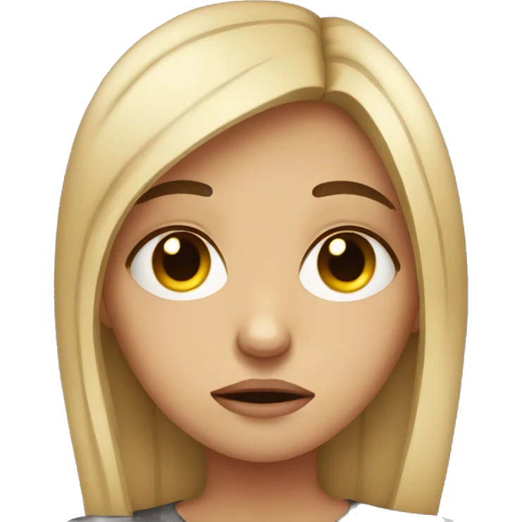 sad girl  emoji