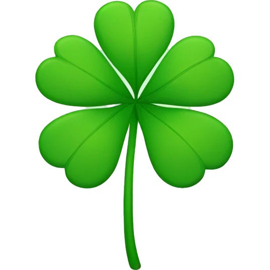 clover with 4 leaves emoji