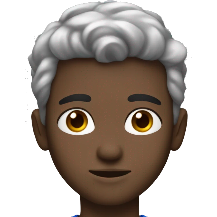 a brow clair haïr boy with blue eyes  emoji