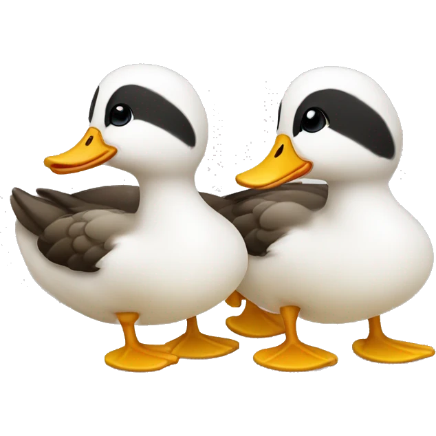 Two ducks emoji