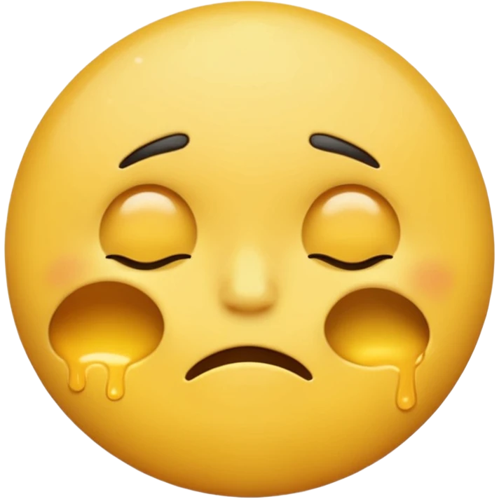 Overstimmed / Sensory Overload, yellow round emoji emoji