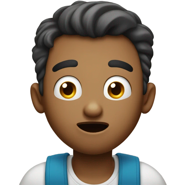 Guy with mind blown emoji