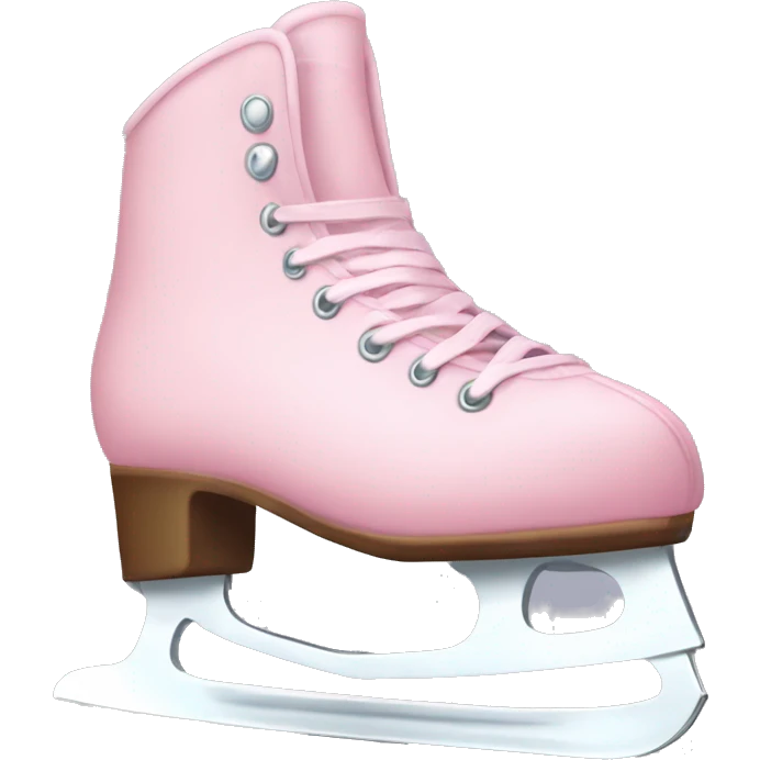 pastel pink ice skates emoji