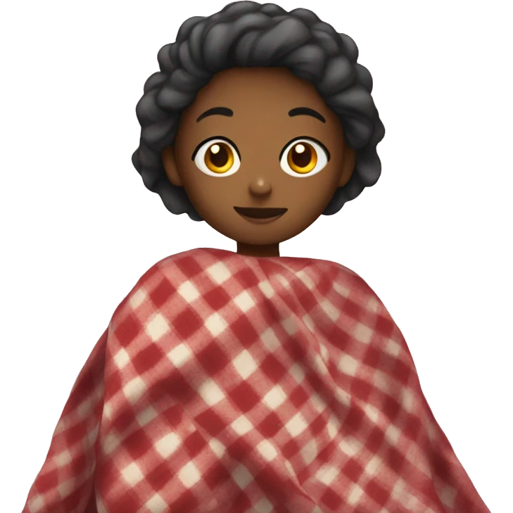 girl with blanket emoji